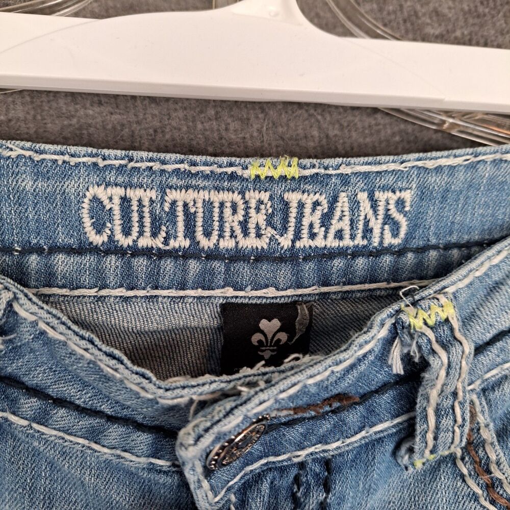 Culture Jeans Light Wash Skinny Jeans Flap Pockets Size 0 - Picture 4 of 13